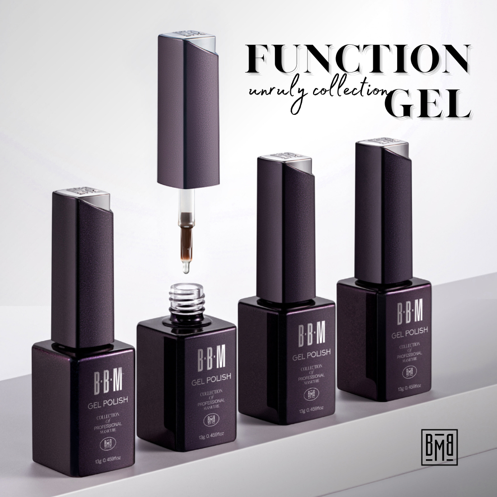 Function gel BBM unruly series เบส-ท็อปเจลทาเล็บ (TPO free + HEMA free + TMPTA free)