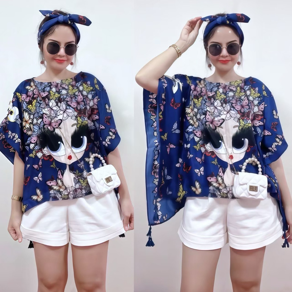 เสื้อโบฮีเมียนงานใส่สบายเหมาะสำหรับสาวอวบไม่ร้อนใส่สบายสินค้าพร้อมจัดส่งจร้าาา