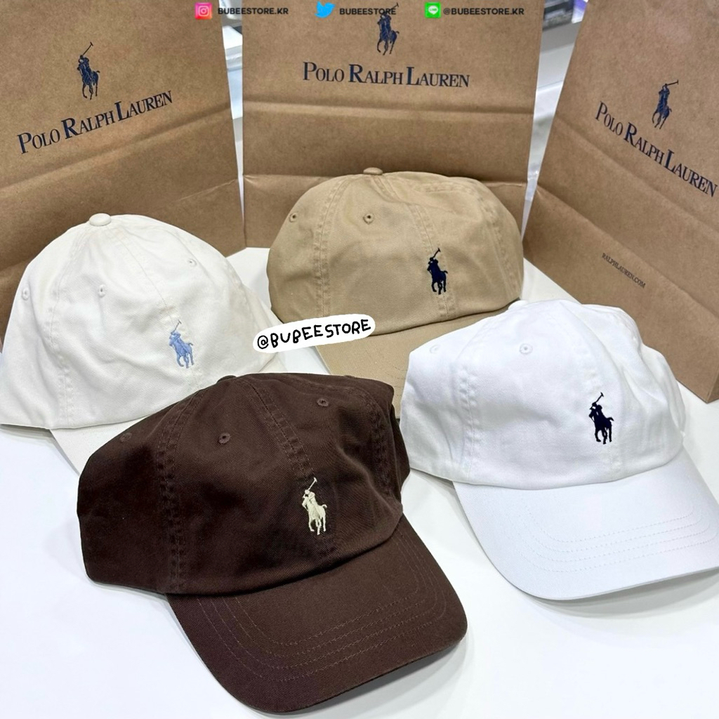 (ใช้โค้ดลด 20% สูงสุด 1000.-) พร้อมส่ง หมวก Polo Ralph Lauren สี Cooper Brown / Tan Navy / White Navy / Guide Cream