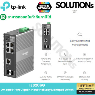 TP-Link IES206G Omada 6-Port Gigabit Industrial Easy Managed Switch IES208G Omada 8-Port Gigabit Industrial Easy Managed