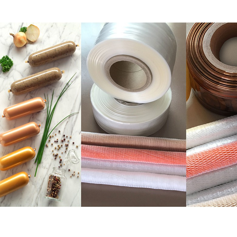 PL ถุงบรรจุภัณฑ์แบบหลอดยาว ใส่สินค้า ไส้พลาสติก ทำหมูยอ แหนม ขายปลีกแพ็คละ 1 แท่ง เบอร์ 21 - 45 mm.