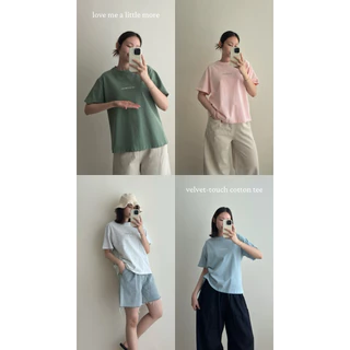FADTHINGS : love me a little more - velvet touch cotton tee 🫰🏻🧵
