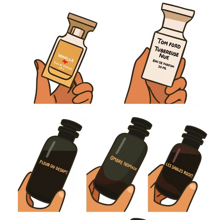 ตะกร้าที่ 13 น้ำหอมขนาดเล็กแบบทดลอง  แอลวีFleur​ Du​ Desert/แอลวีLes Sables Roses/แอลวีOmbre Nomade 