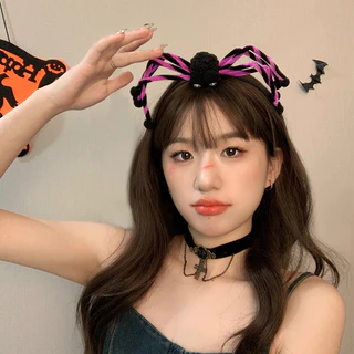 ที่คาดผม รูปทรงแมงมุม เครื่องประดับฮาโลวีน มีให้เลือกหลายสี ขาแมงมุมปรับได้ ส่งไวจากไทย