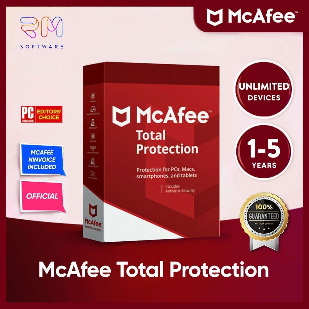 McAfee Total Protection ORIGINAL McAfee | Unlimited Device Genuine