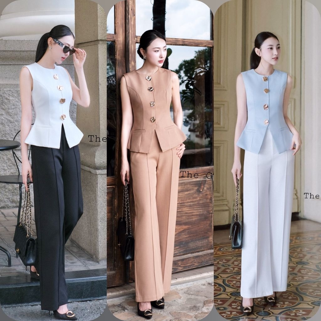 The gallery ชุดเซ็ตเสื้อ+กางเกงขายาว