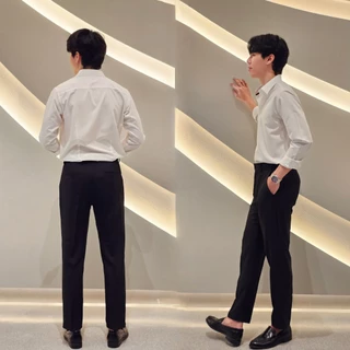 B&R กางเกงสูท Suit Pants ผ้านุ่ม ระบายอากาศได้ดีใส่สบาย แฟชั่นสไตล์เกาหลี