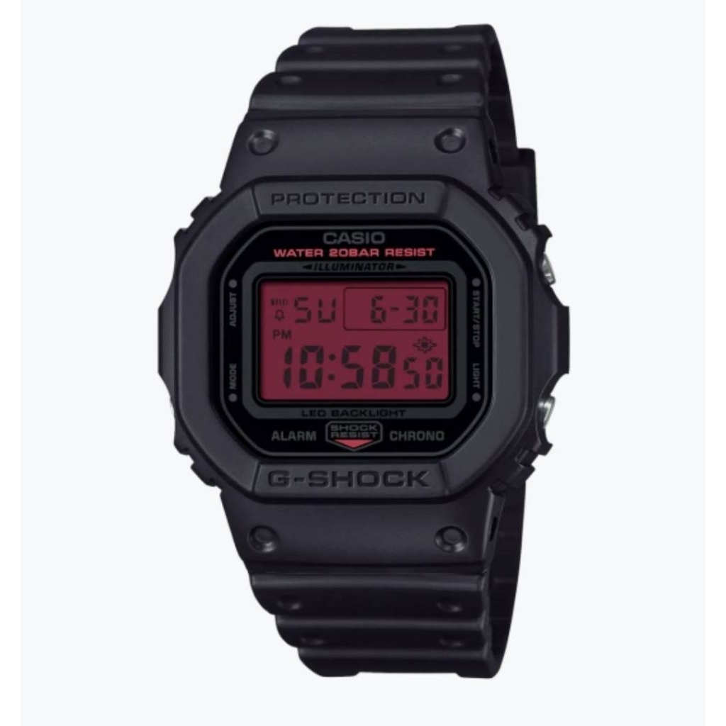 นาฬิกาข้อมือ Casio G-Shock Special Color Bold Black and Red series รุ่น DW-5600BBR-1 ของแท้ รับประกั