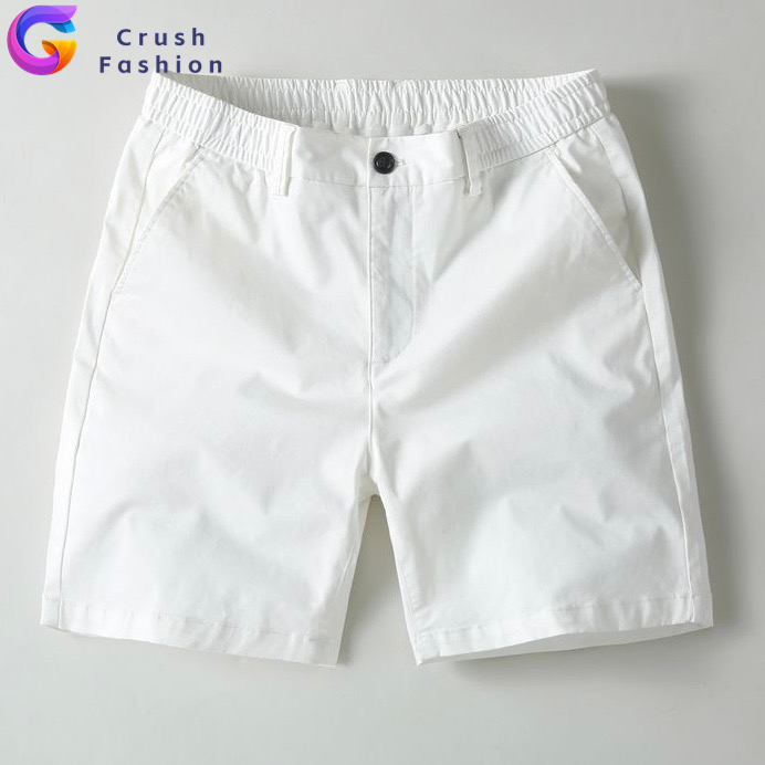 Crush กางเกงขาสั้นเอวยางยืดผู้ชาย ผ้าคอตตอนนุ่ม lightweight ใส่สบายไม่ร้อน มีหลายสี ทำงานออกกำลังกายก็ใส่ได้ ดีลร้อน
