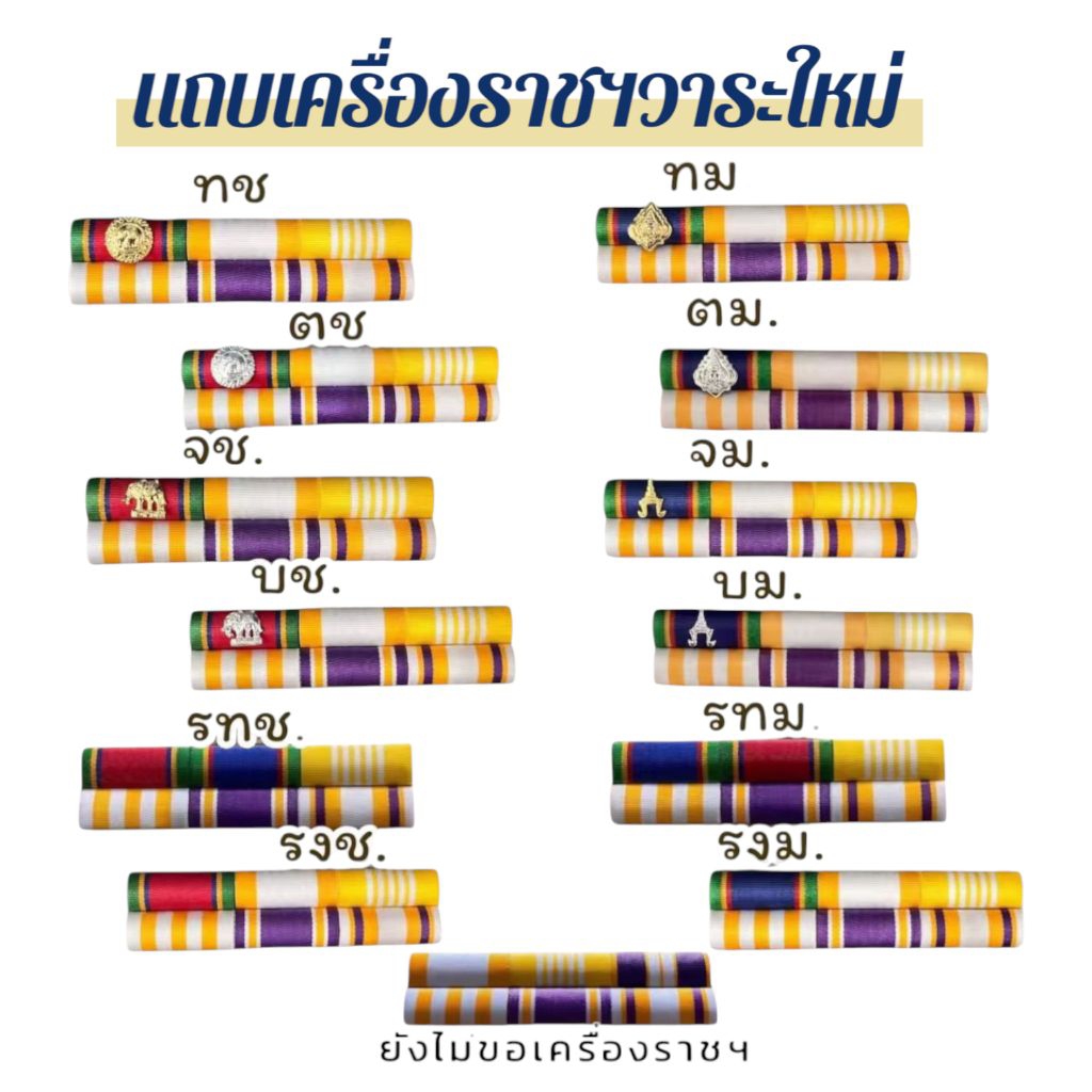 แถบเหรียญย่อประดับเสื้อ ใหม่ล่าสุด ส่งสินค้าทุกวันส่งไว