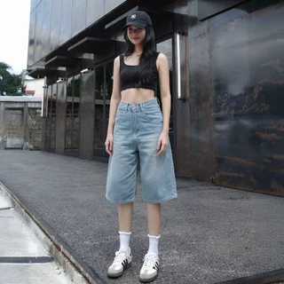 กางเกงยีนส์ 4 ส่วน ทรงตรง รุ่น Maziki Jeans