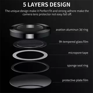 ฟิล์มเลนส์กล้อง ป้องกันเลนส์กล้อง 9Dสําหรับ Oppo Reno14 Pro 14F Reno13 Pro 13F Reno12 Pro/Reno14F Reno13F