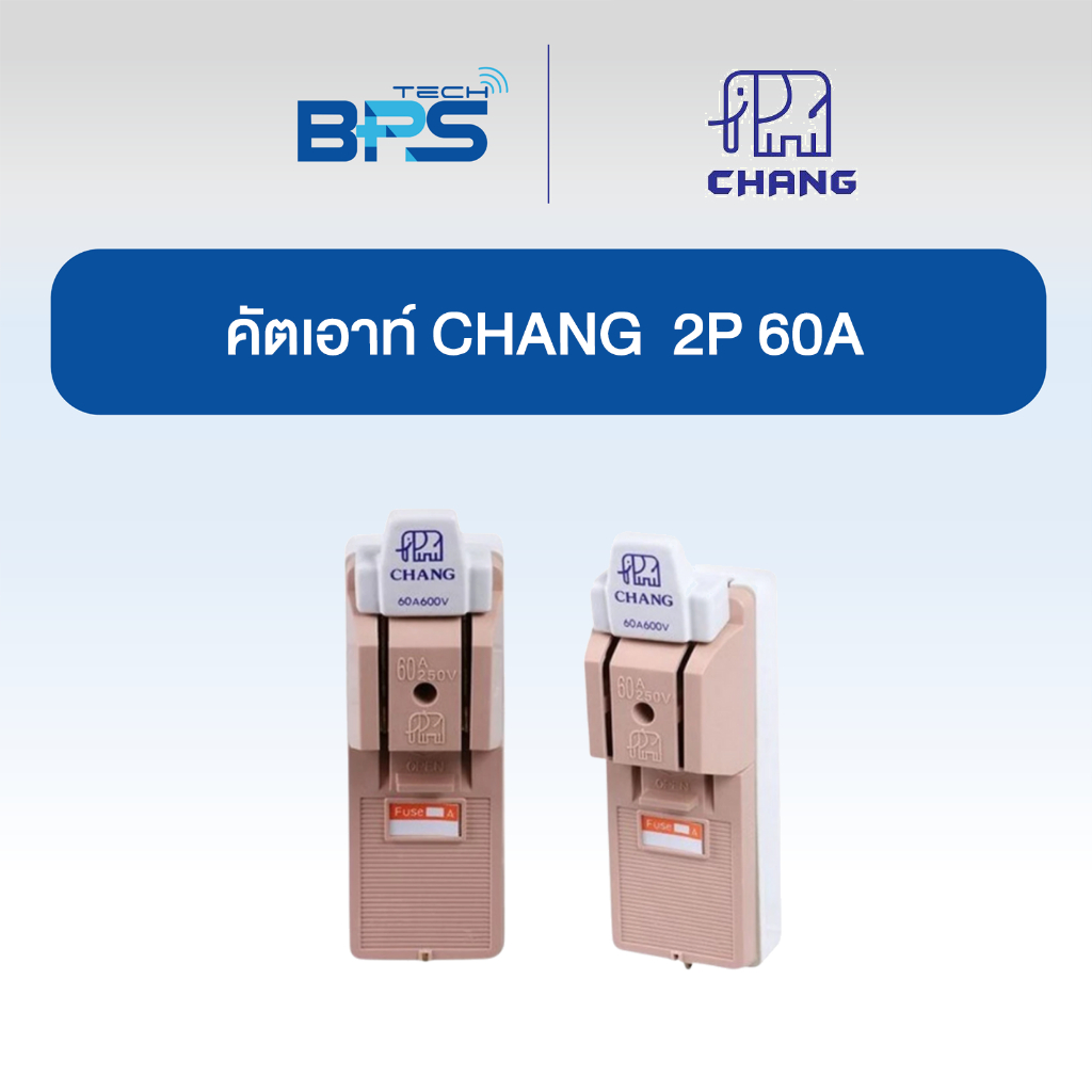 คัตเอาท์ CHANG ช้าง 2P 30/60/100A, คัตเอาท์ 3P 30A  ของแท้ 100% ราคา ถูกที่สุด ดีลบีเคเค แกลเลอรีภาพที่ 3