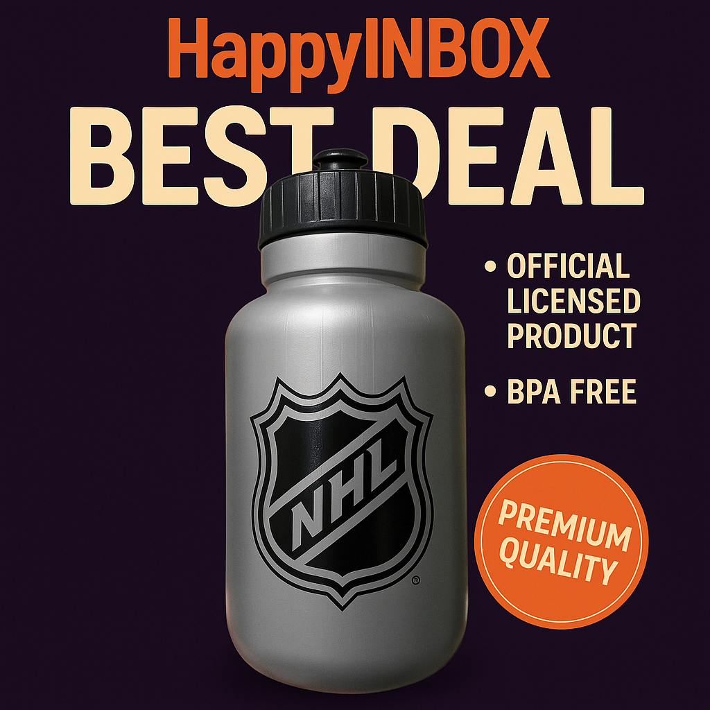 NHL Official Licensed Water Bottle – Premium BPA-Free Sports Bottle