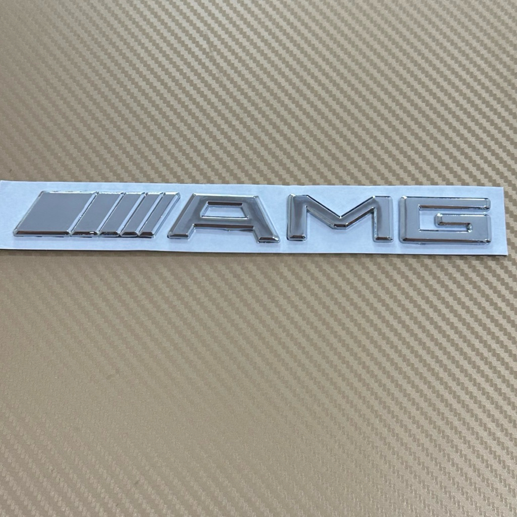 โลโก้* amg ขนาด* 2 x 19.5 cm สีชุบโครเมี่ยม