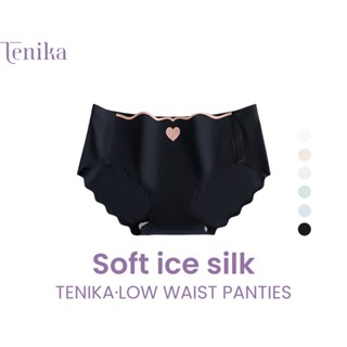 TENIKA กางเกงในผู้หญิง Ice Silk Panties Mid-Waist กางเกงในไร…
