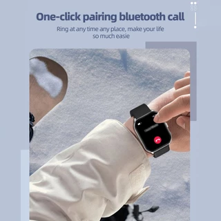 GOOJODOQ Fb045 สมาร์ทวอทช์ Ip68 Bluetooth Smartwatch เครื่องวัดสุขภาพ การจัดการฟิตเนส กันน้ำ