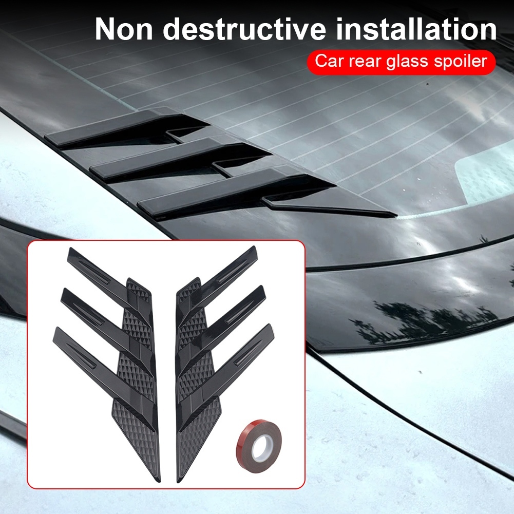 วแยกสปอยเลอร์, สปอยเลอร์กันชนด้านหลัง ติดตั้ง ใช้งานง่าย แข็งแรง ทนทาน Suitable for automobiles
