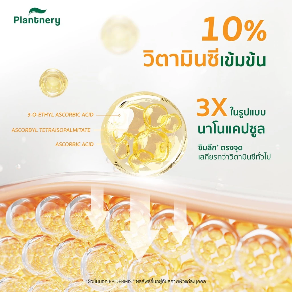 Plantnery Triple Bio-C Super Brightening Concentrated Serum 30 ml  เซรั่มวิตามินซี เผยผิวเเลดูกระจ่างใส ออร่า thumbnail 5