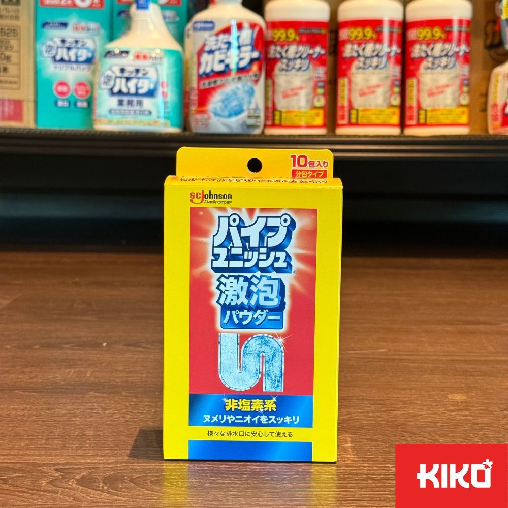 ผงฟู่ล้างท่อ ท่ออุดตัน Johnson Pipe Unish Super Bubble Powder 21g 10 Pack