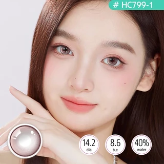 【Buy 5 Get 1 Free】คอนแทคเลนส์ Chiffon Powd / Brown / Red (Shining big eyes)🌷 6เดือน ใส่สวยทุกโอกาส,HC799-1
