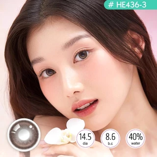 【Buy 5 Get 1 Free】คอนแทคเลนส์ Chiffon Powd / Brown / Red (Shining big eyes)🌷 6เดือน ใส่สวยทุกโอกาส,HC799-1