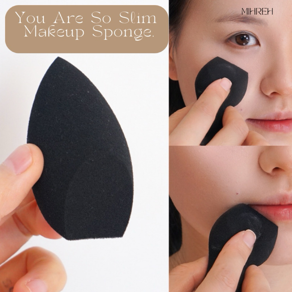 [3156] (พร้อมส่ง) You are so slim ฟองน้ำแต่งหน้า ไม่กินรองพื้น เนื้อละเอียดนุ่ม ชุบน้ำแล้วพองตัว แบบ