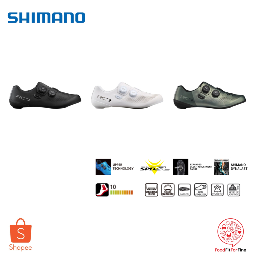 รองเท้าจักรยาน Shimano SH-RC703 Wide หน้ากว้าง รองเท้า คลีท RC7 RC703 etax