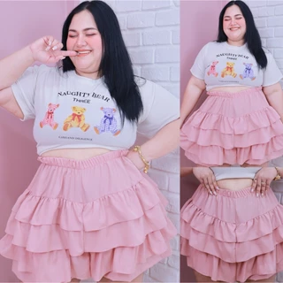 [ ส่งฟรี🔥 ] ก740/ก742 กางเกงขนมชั้น กางเกงกระโปรงขนมชั้น Lolita pants กางเกงขาสั้นคนอ้วน พลัสไซส์ สาวอวบ ทรงสวย ผ้าดีมาก