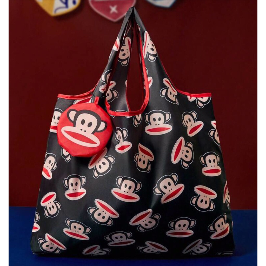❤️‍🔥พร้อมส่ง🇹🇭 ถุงผ้าพับได้ Paul Frank©️💯% official licensed product