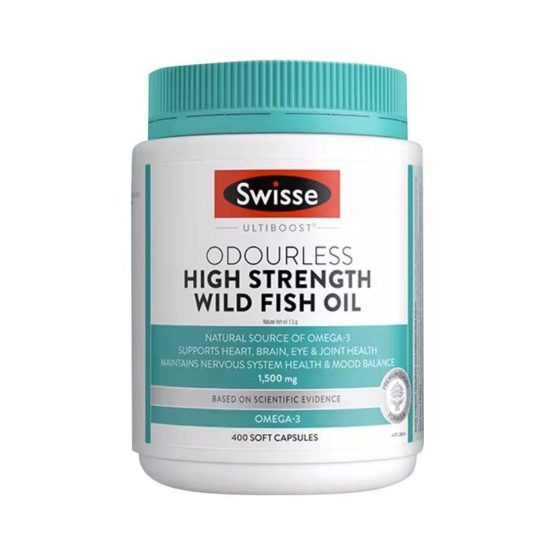 Swisse Deep Sea Fish Oil 400 Tablets Omega3 High Concentration Cod Liver Oil Adult DHA Middle-aged a