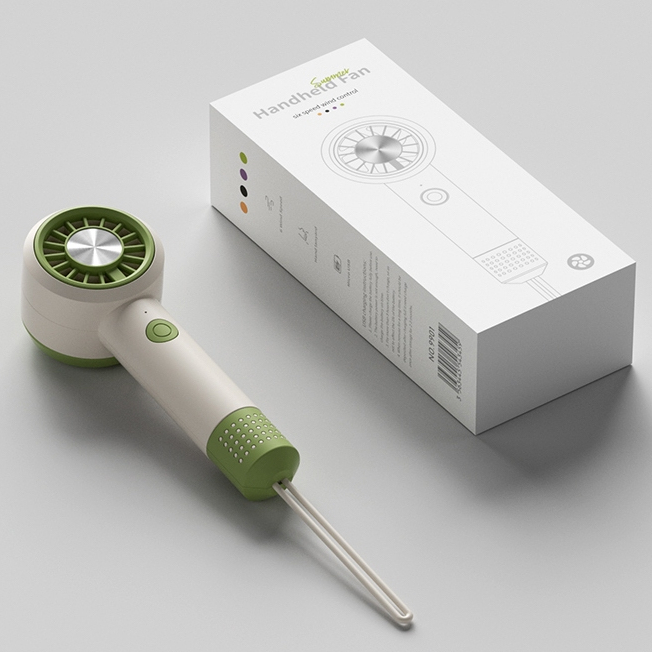 HALE พัดลมมือถือ สไตล์มินิมอลลมเย็น 6ระดับ Handheld Fan รูปที่ 6