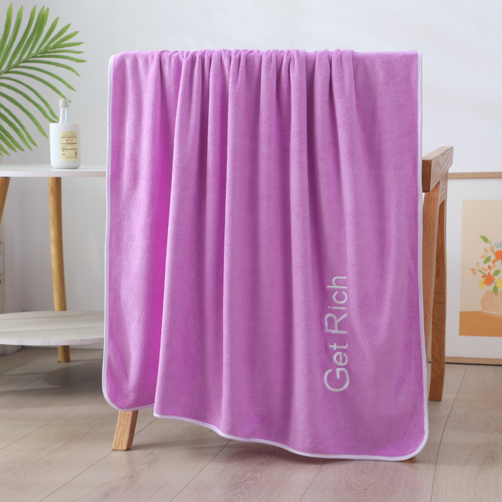 YJY-01/02 【มี 2 ขนาดให้เลือก】ผ้าเช็ดตัวนาโนรุ่น GetRich  สีพื้น ผ้าขนหนูนาโนซับน้ำดี แห้งไวมาก ผ้าไมโครไฟเบอร์ - รูปที่ 5