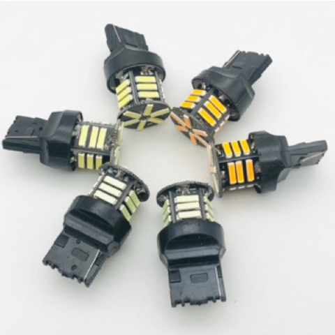 ไฟเลี้ยว รถยนต์ ขั้วเสียบใหญ่ T20 7020 21LED 12V 7440 1คู่