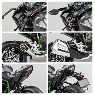 T-ONE 1:10 Kawasaki Ninja H2R รถจักรยานยนต์ Diecast รุ่นรถของเล่นรถคอลเลกชันของขวัญสําหรับเด็ก Boy Gir