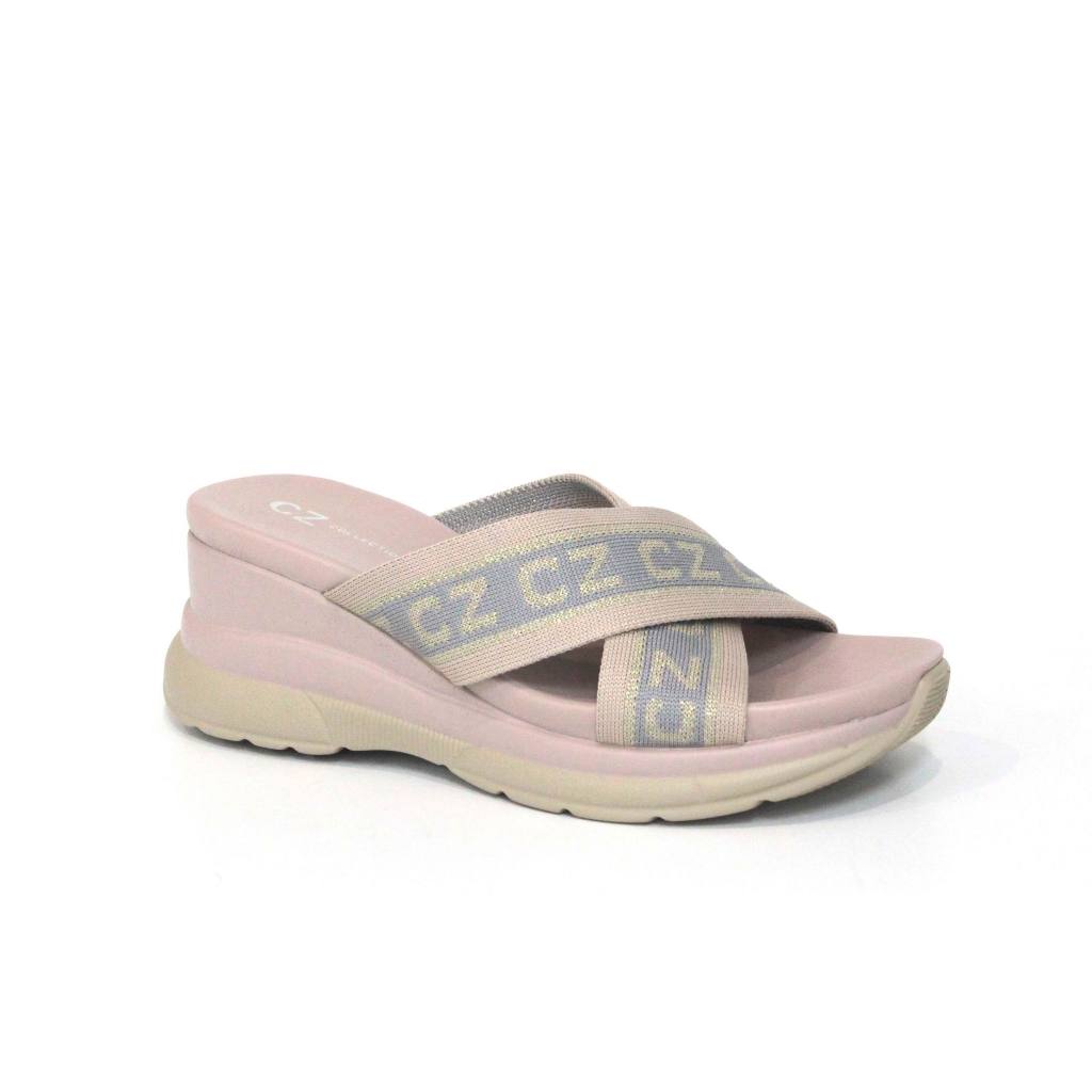 รองเท้าแฟชั่น  สีชมพู CZ COLLECTION 57-058