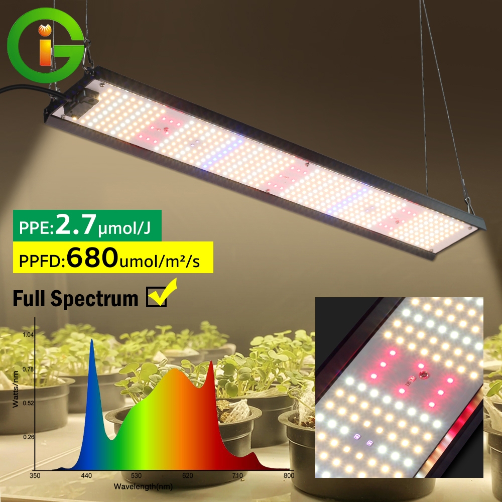 ไฟปลูกต้นไม้ SAMSUNG Full Spectrum Grow Light LED 850W ชิป LM281B ไฟเลี้ยงต้นไม้