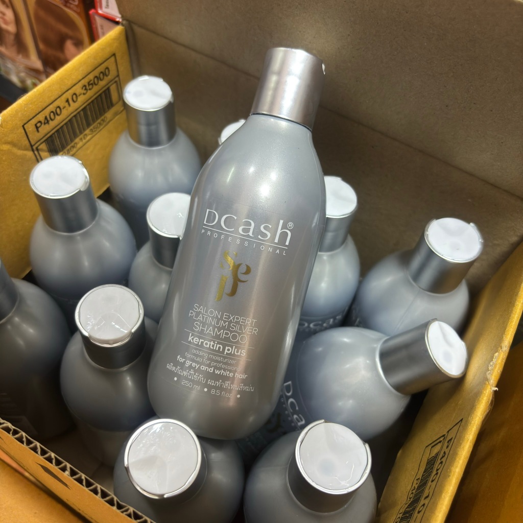 แชมพูม่วง แชมพูเทา ดีแคช Dcash Salon Expert Platinum Silver Shampoo
