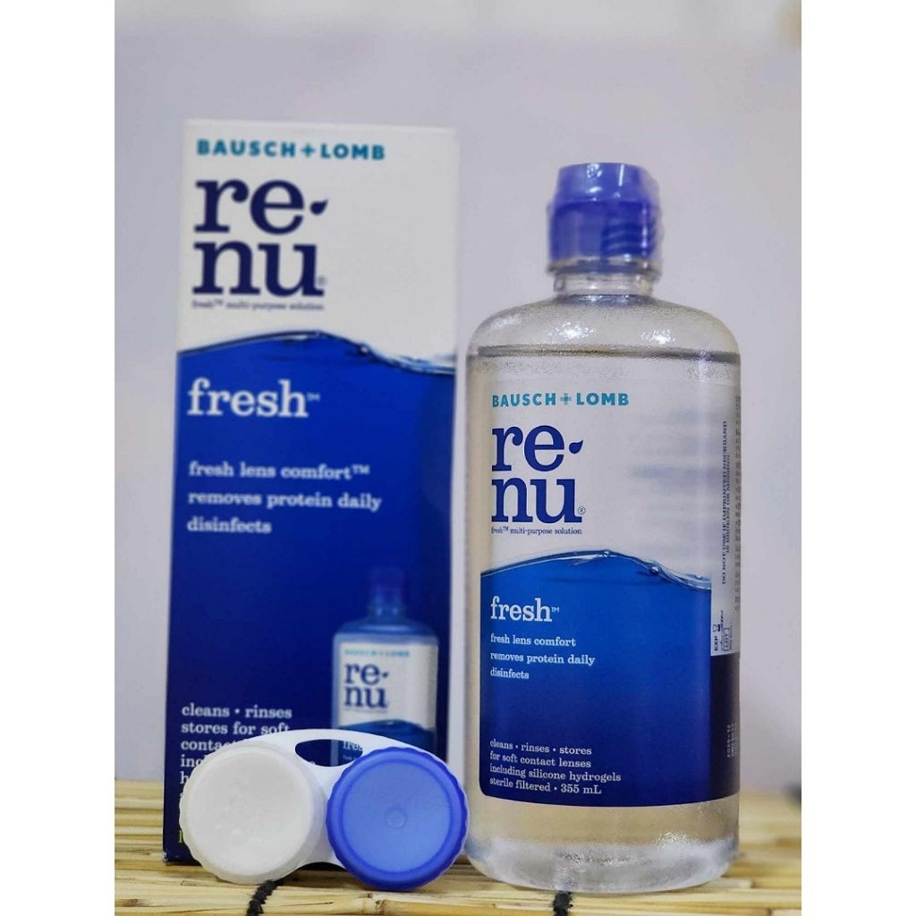 Renu Fresh รีนิว เฟรช 355 มล.น้ำยาล้างคอนแทคเลนส์ (Exp.09/2026)