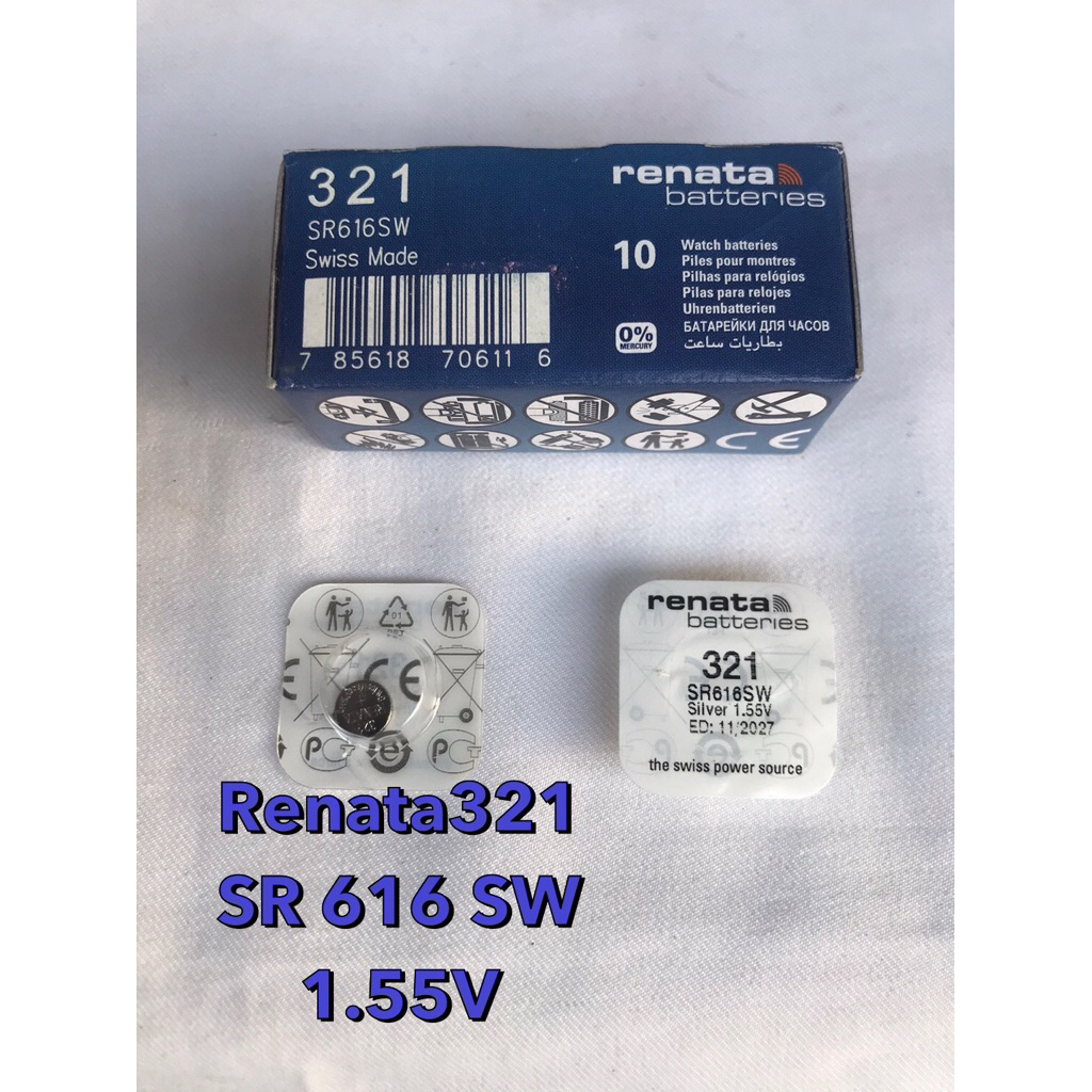 ถ่านกระดุม Renata 321 / SR 616 SW