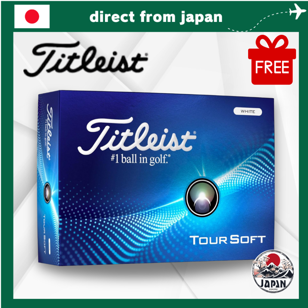 TITLEIST 2024 TOUR SOFT Golf Balls (White / Yellow) – 1 Dozen