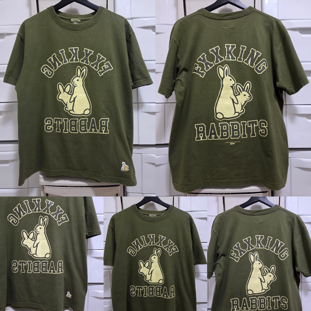 [ ของแท้ ] เสื้อยืด FR2 fxxkingrabbits Size M (42/26) มือสอง สภาพดีมาก พร้อมส่ง