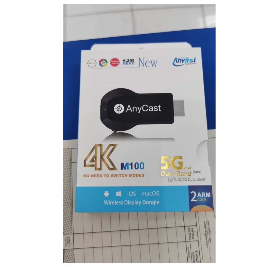 AnyCast M100 4K M100 5G Wireless HDMI Display Dongle Receiver