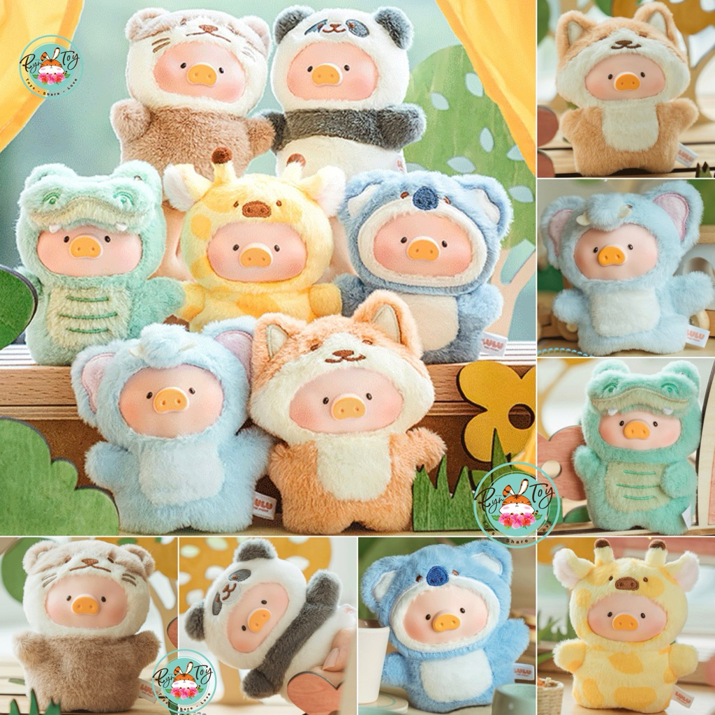 🧡🧡พร้อมส่ง💚💚  LuLu The Piggy Animal Party : Puppet Show [พวงกุญแจ+รูเสียบหัวปากกา] **แบบจุ่ม**