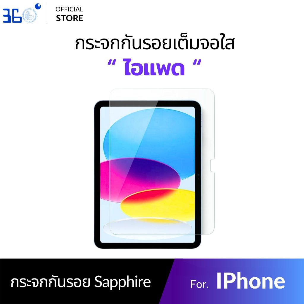 [เกาหลี360°] ฟิล์มกระจก นิรภัย ipad Air8 gen11 air7 m3 Gen10 Air6 Gen9 Air5 Mini7
