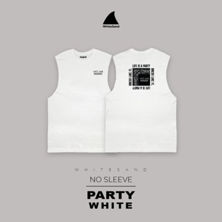 WhiteSand No-Sleeve Top | เสื้อยืดแขนกุด ผ้าคอตตอน 100% ลาย …