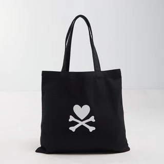 TOKIDOKI กระเป๋าผ้า DOUBLE SKULL TOTE BAG