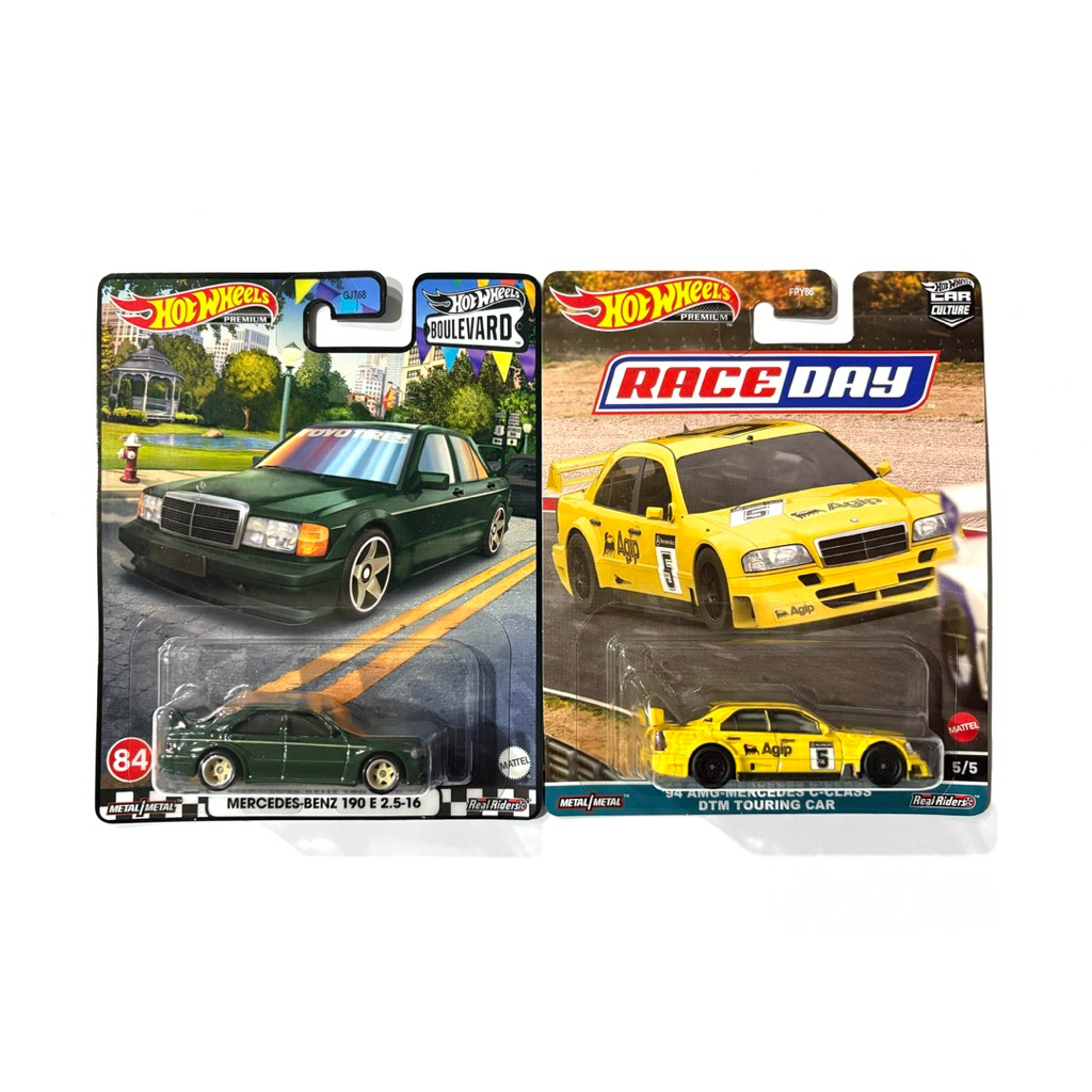 Hot Wheels | MERCEDES-BENZ 190E 2.5-16 | ‘94 AMG MERCEDES C-CLASS DTM TOURING CAR | 🛞เป็นล้อยาง แพคพ