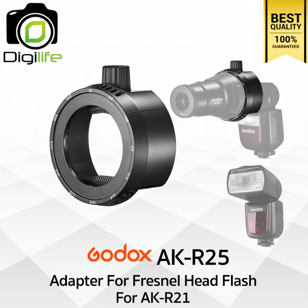 Godox Adapter AK-R25 อแดปเตอร์สำหรับแฟลชหัวเหลี่ยม เพื่อใช้กับ  AK-R21 Projection Attachment
