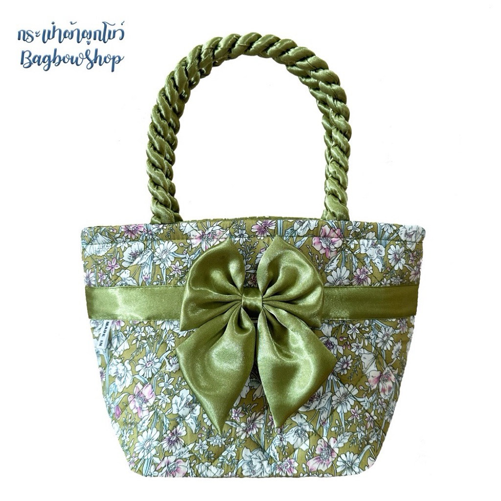 Bagbowshop - กระเป๋าแบบสายเกลียว ขนาด SS กระเป๋าถือใบเล็ก